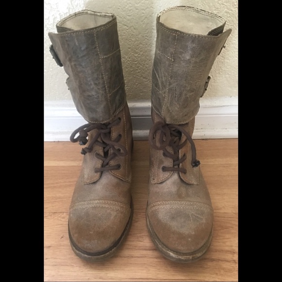 ALL SAINTS COMBAT BOOTS - Picture 1 of 6